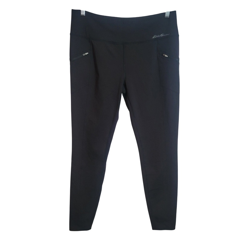 Eddie Bauer Black Leggings with Zip Pockets